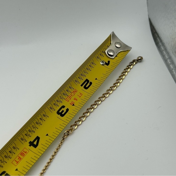 Kate Spade Gold Tone Chain with White Enamel Bow Ribbon Charm Short Necklace 19" - Picture 10 of 10